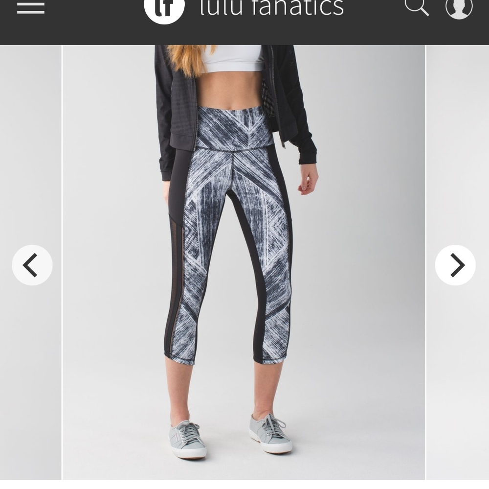 NWOT Lululemon hot to street crops